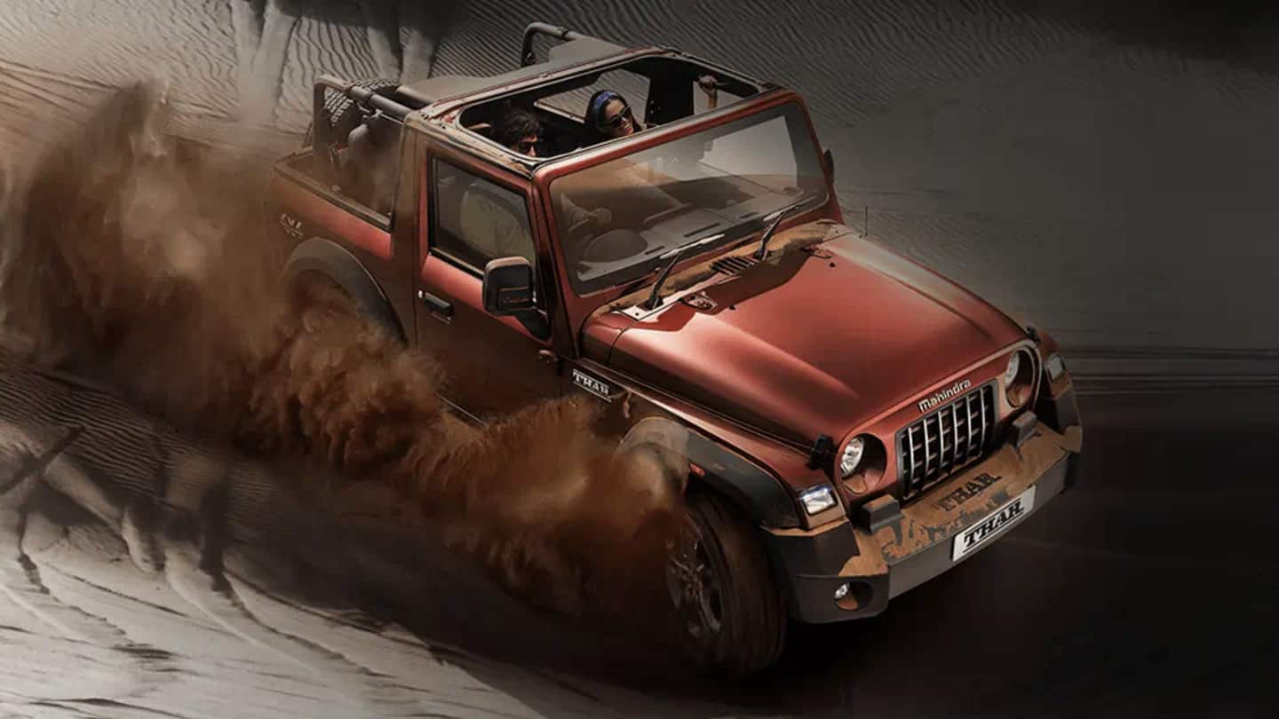 Mahindra Thar's bookings open, deliveries to start from November 1