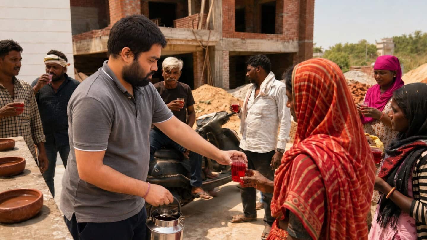 How this Agra man is helping laborers, birds beat summer