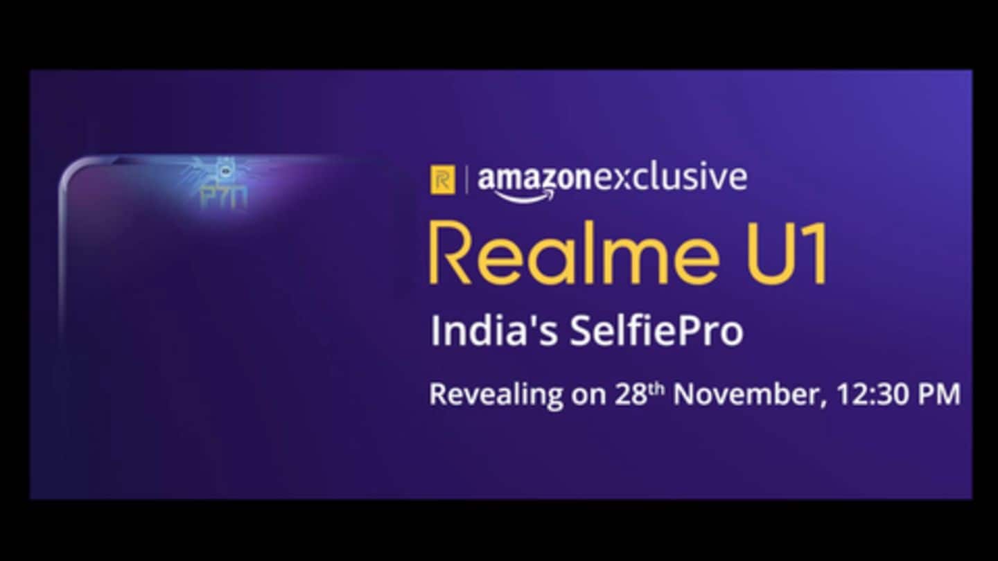Realme U1 with MediaTek-Helio P70 to launch on November 28