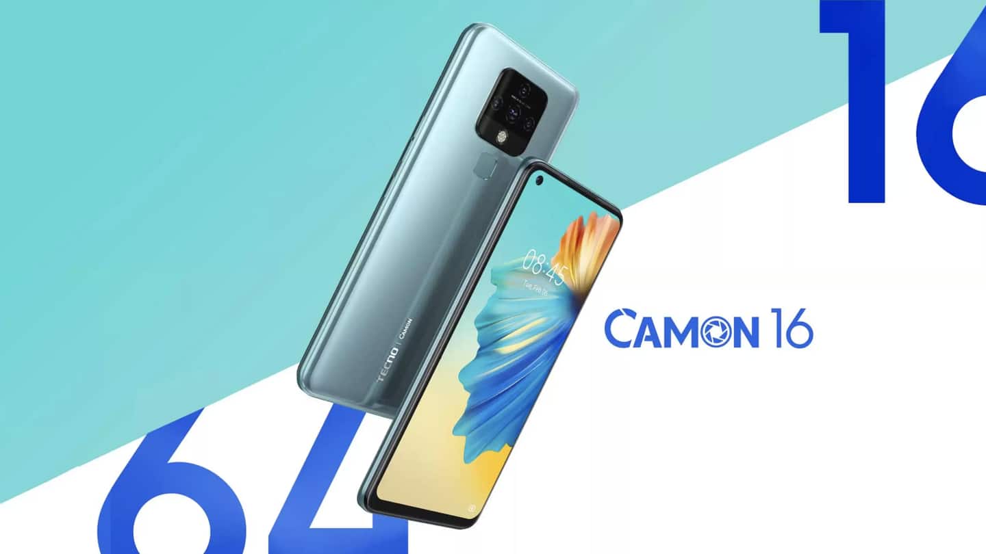 TECNO Camon 16 to be launched on October 10