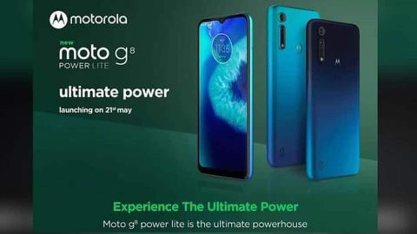 Motorola G8 Power Lite to be launched on May 21