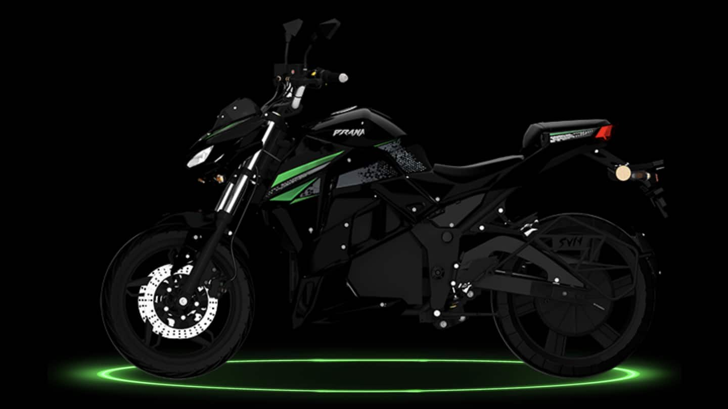 Svm Prana E Motorcycle Launched In India At Rs 2 Lakh Newsbytes