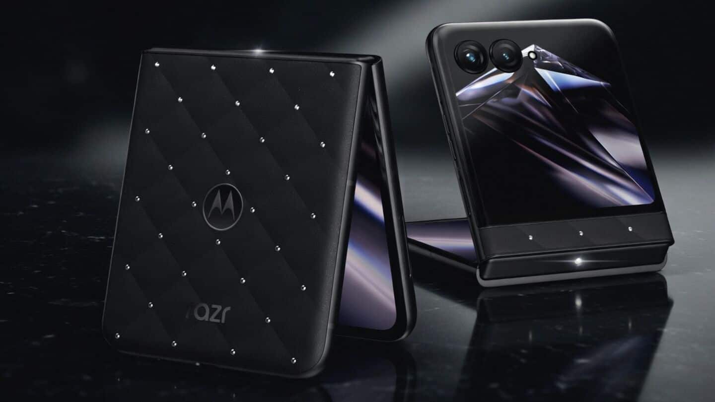 Motorola bedazzles its Razr foldable with Swarovski crystals