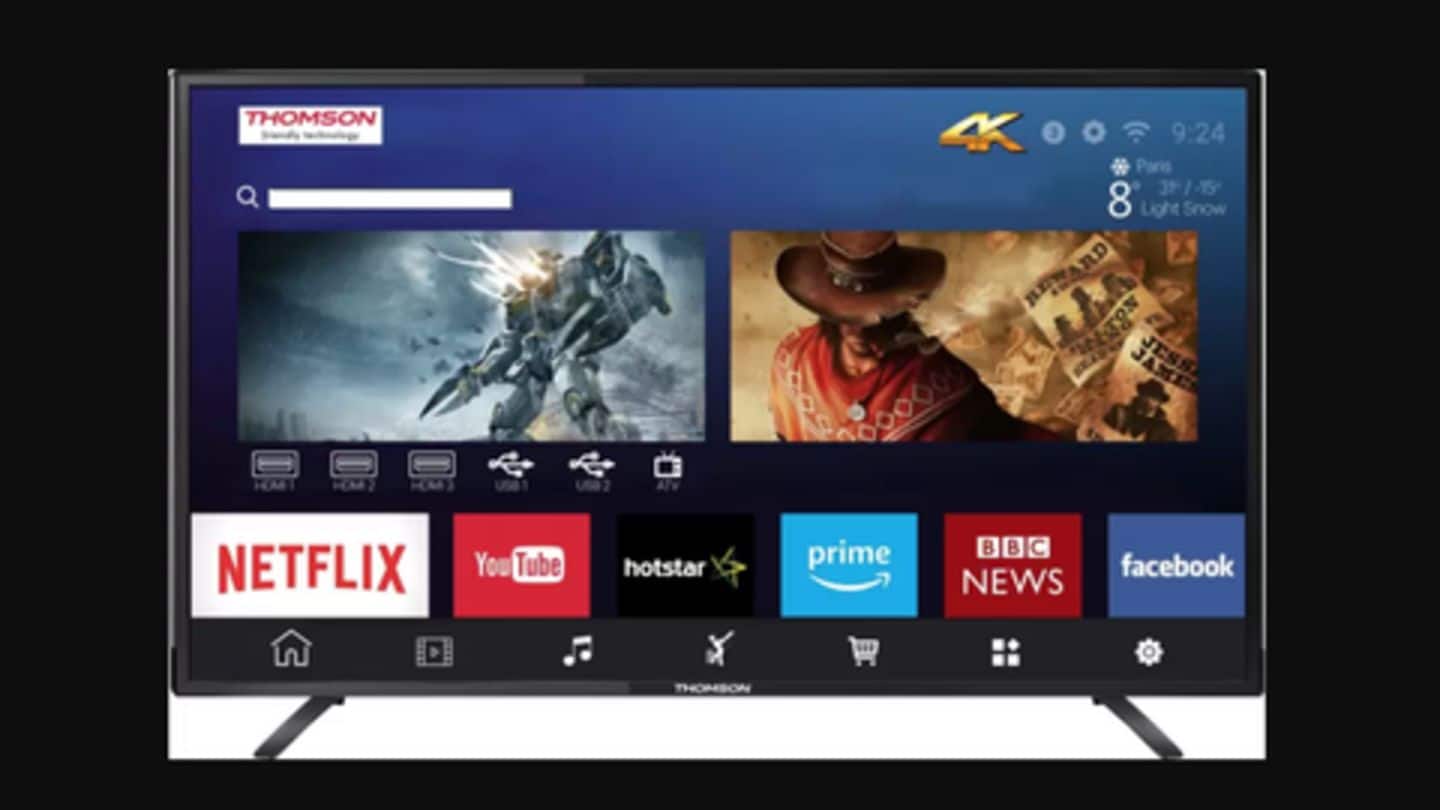 Flipkart Sale: Thomson UD9 43-inch 4K LED Smart TV Flipkart Sale: Thomson UD9 43-inch 4K LED Smart TV
