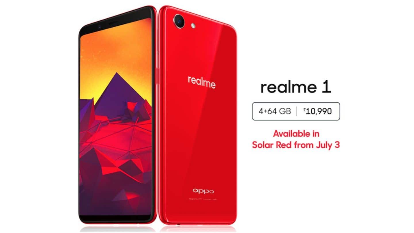 OPPO Realme 1 Solar Red color variant launched in India