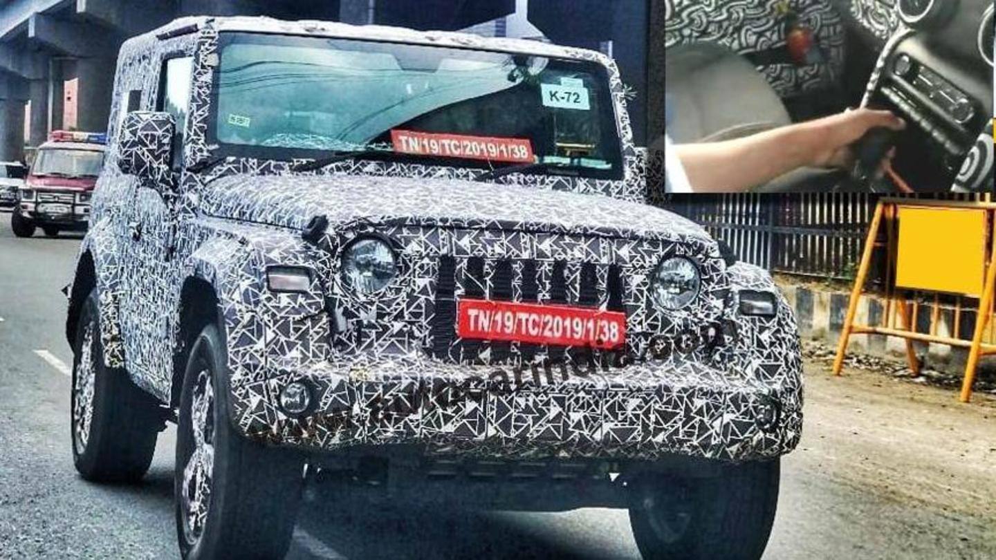 2020 Mahindra Thar diesel-automatic variant spotted testing: Details here