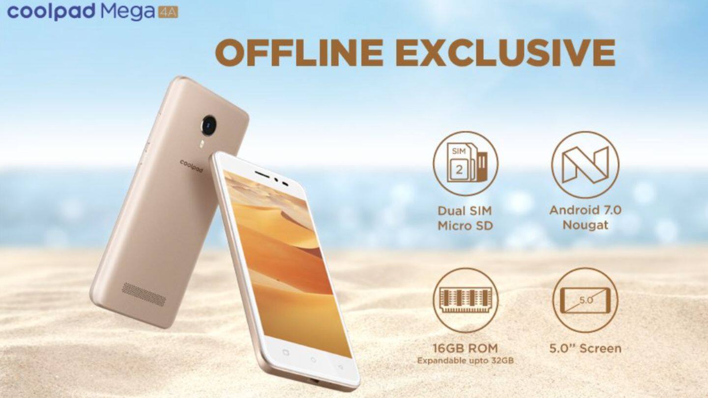 Coolpad A1, Mega 4A introduced as offline exclusives in India