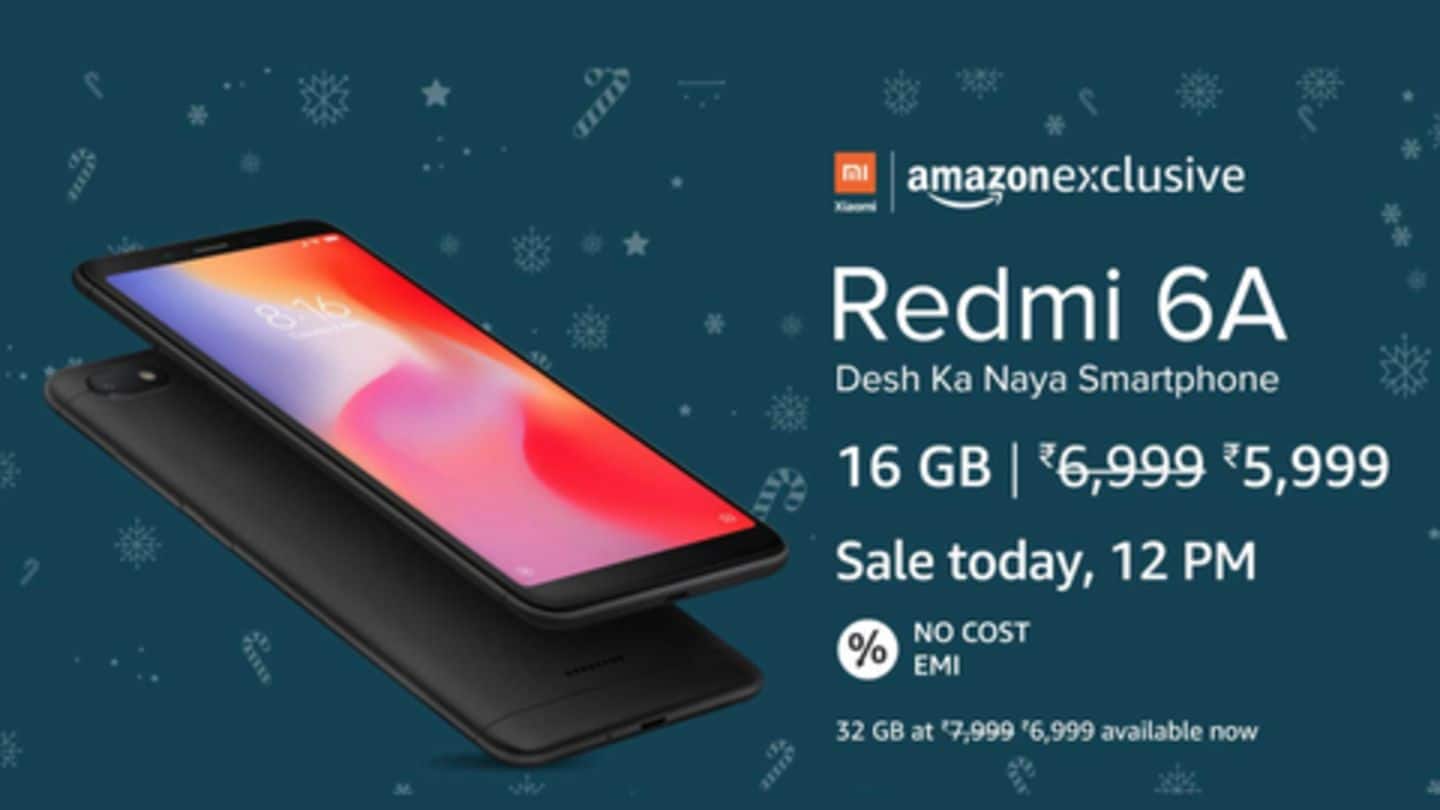 Xiaomi Redmi 6A goes on sale today: Specifications, price, offers