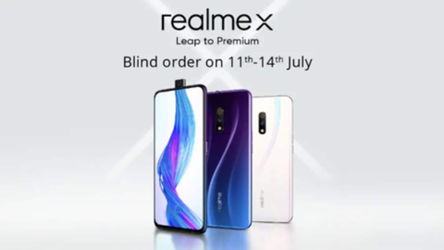 Realme X available for pre-ordering with Rs. 500 bonus credit