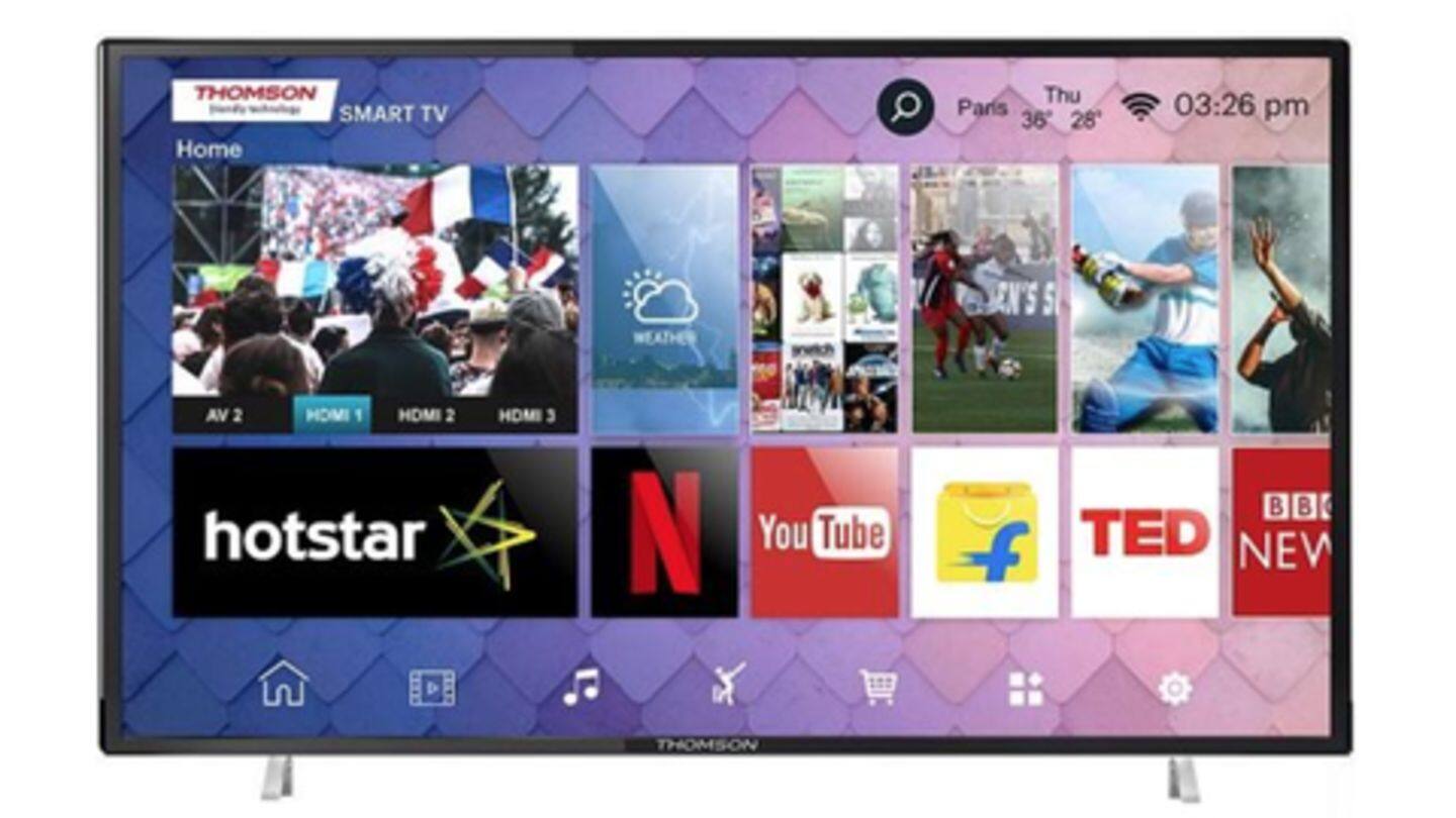 Thompson UD9 55-inch 4K LED TV: Priced at Rs. 37,999 Thompson UD9 55-inch 4K LED TV: Priced at Rs. 37,999