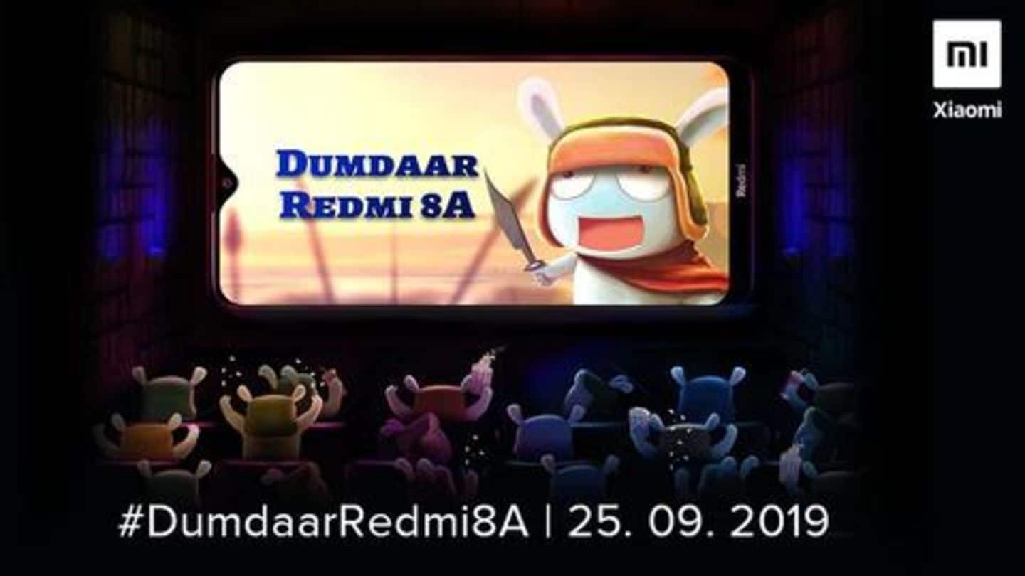'Dumdaar' Redmi 8A to be launched on September 25