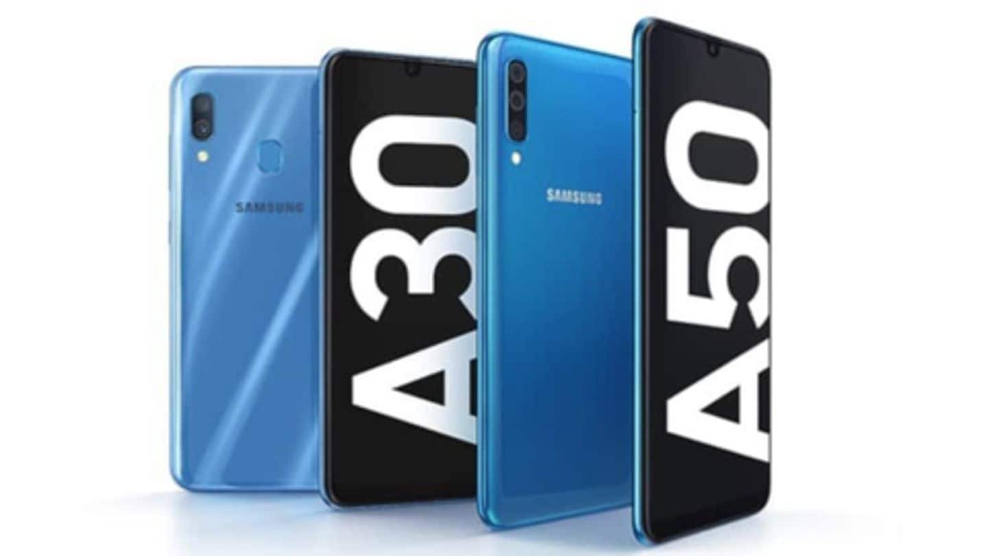 #NewsBytesExclusive: Samsung Galaxy A50, A30 prices leaked ahead of launch