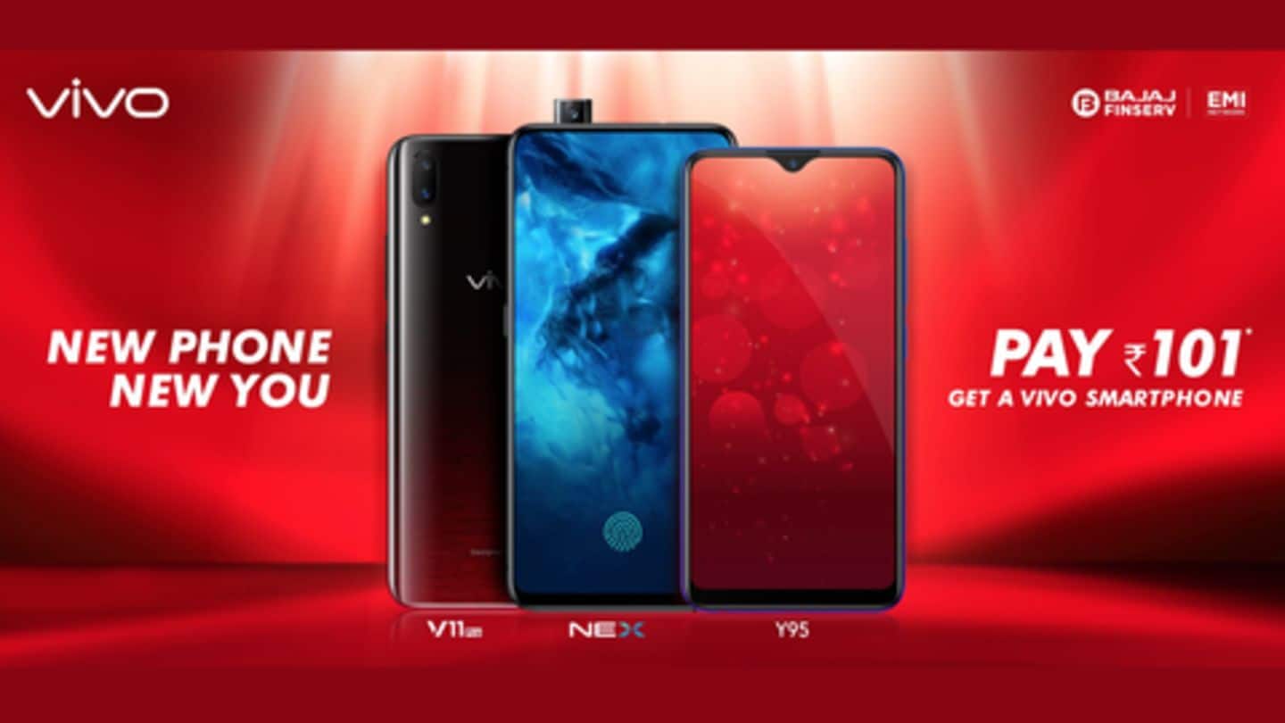 Buy Vivo Nex, Vivo V11 Pro at Rs. 101 down-payment