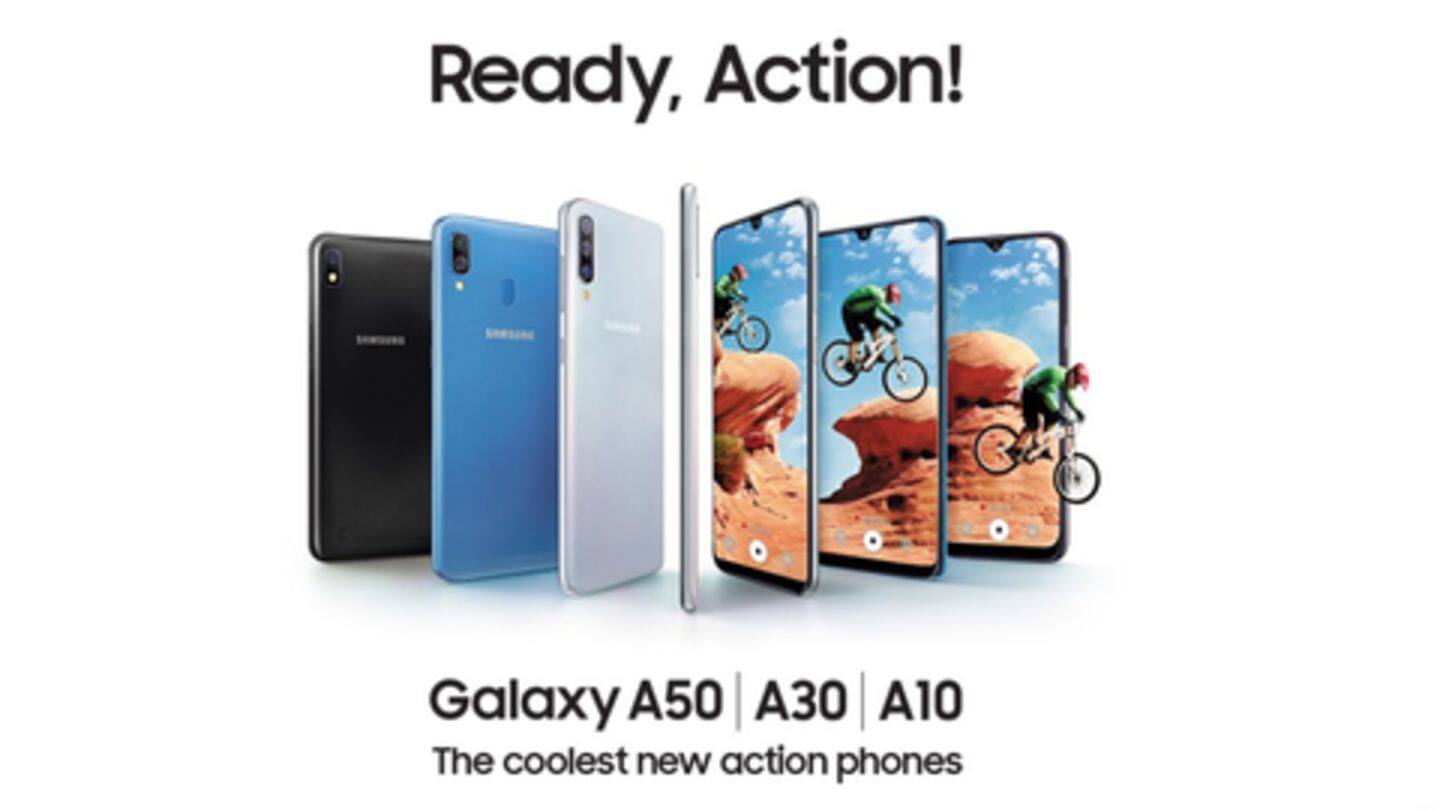 Samsung Galaxy A50, A30, A10 launched in India: Details here