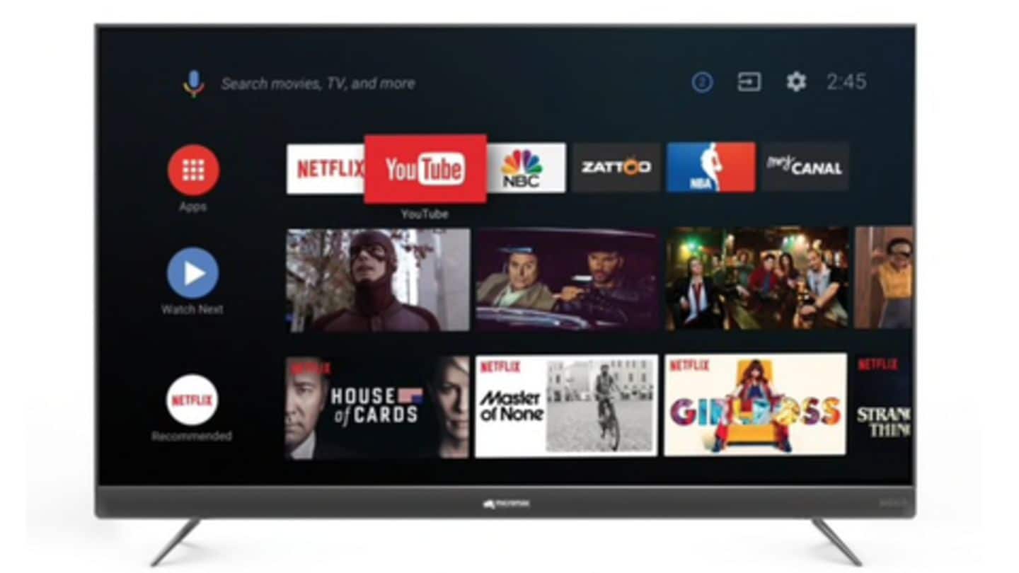 Micromax launches 'Google Certified' Android TVs in India