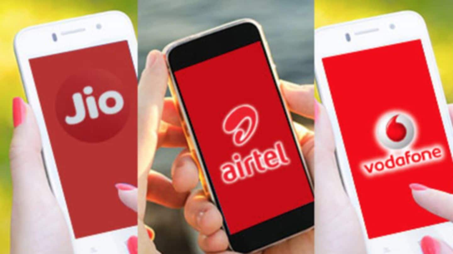 Daily and weekly prepaid plans of Jio, Airtel, Vodafone, Idea