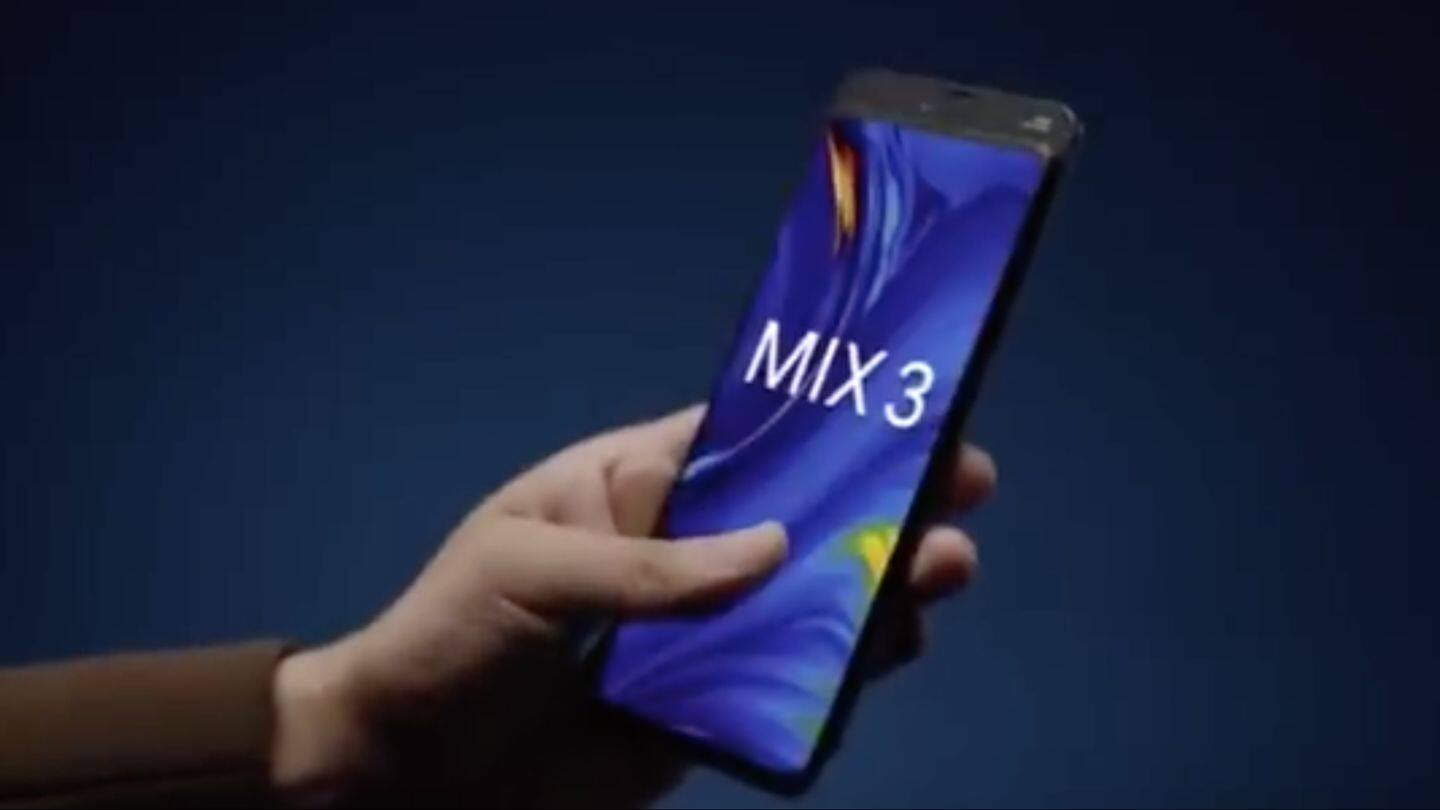 Xiaomi Mi Mix 3's sliding camera revealed in new teaser