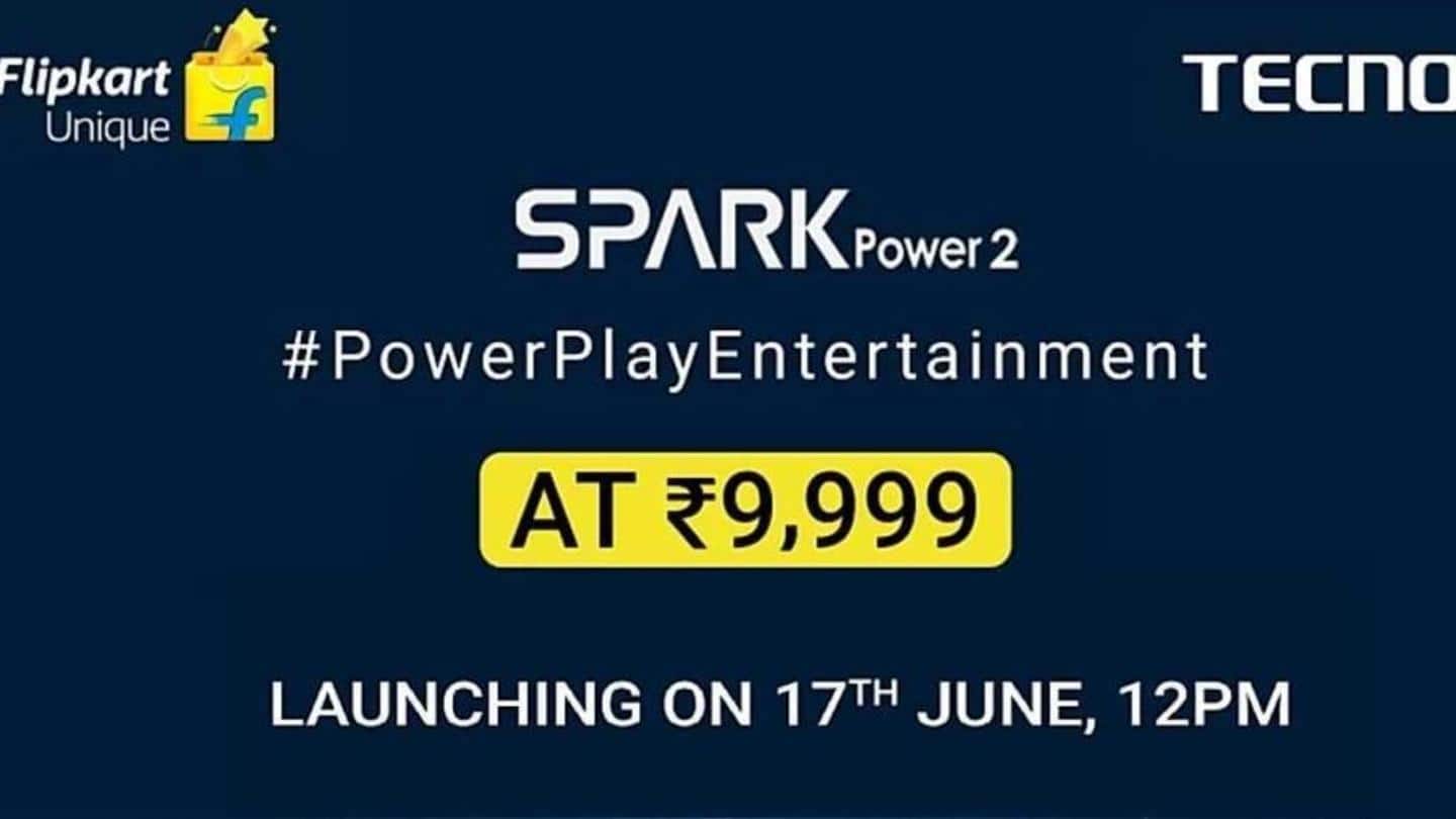 TECNO Spark Power 2's India launch date and price revealed