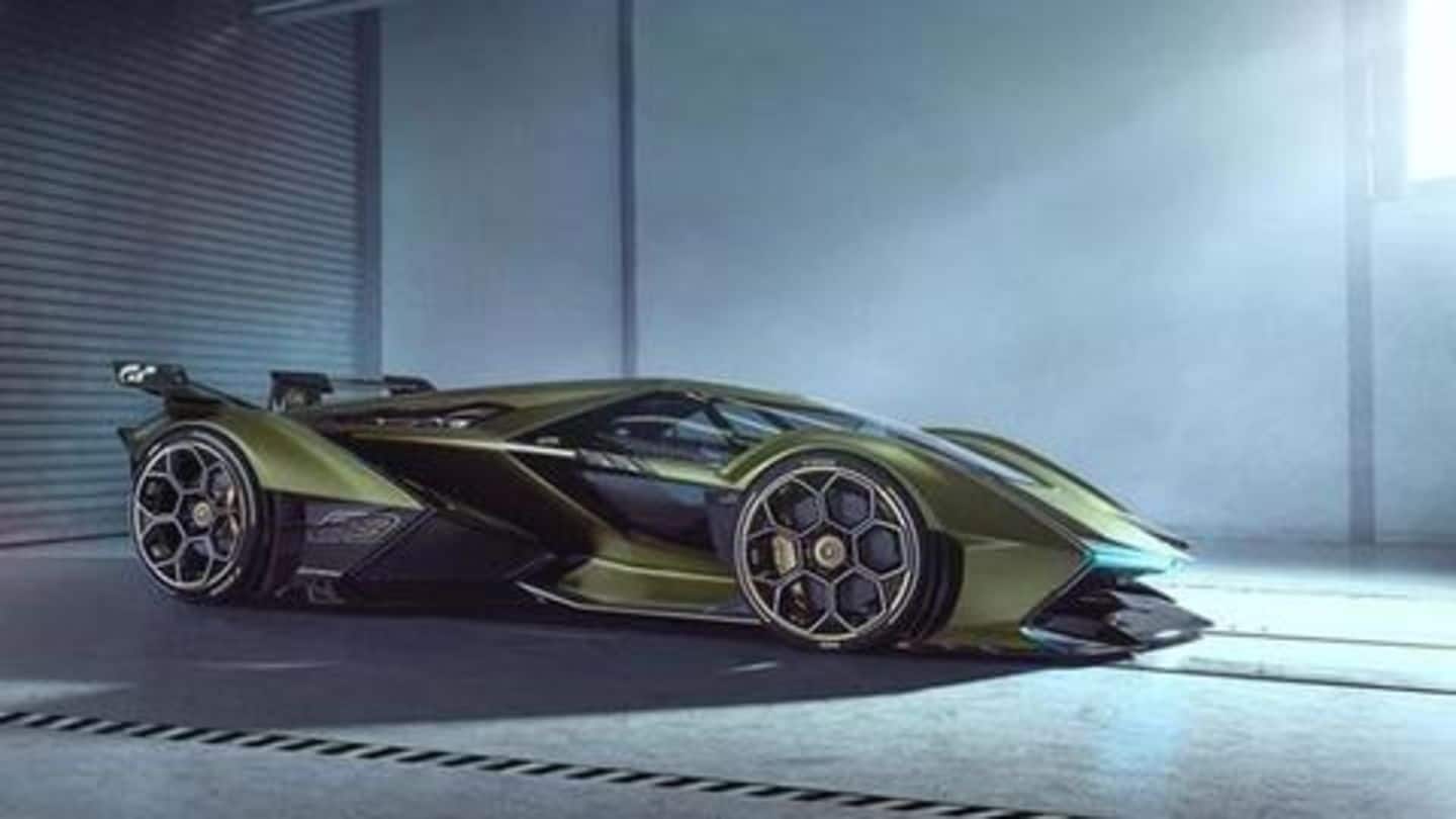 Lamborghini unveils a powerful concept hypercar for "virtual driving"