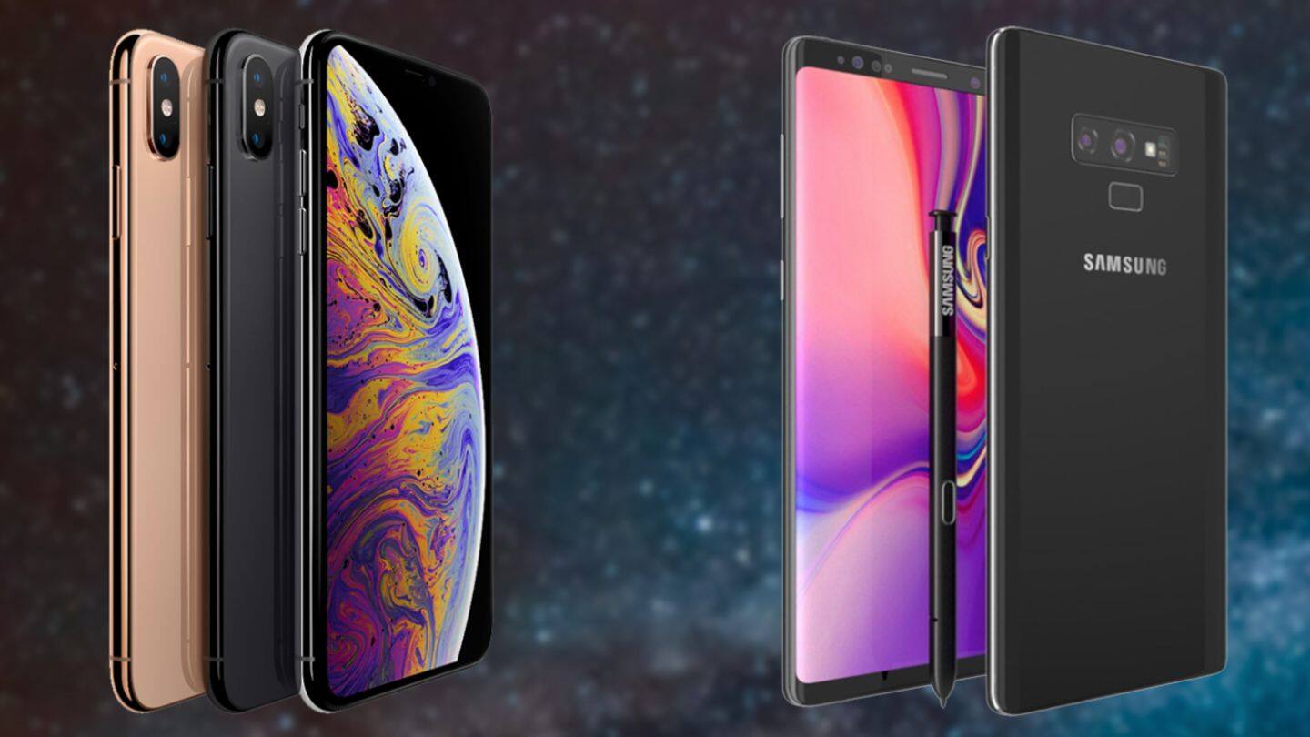 #SmartphonesFaceoff: Apple iPhone XS Max v/s Samsung Galaxy Note 9