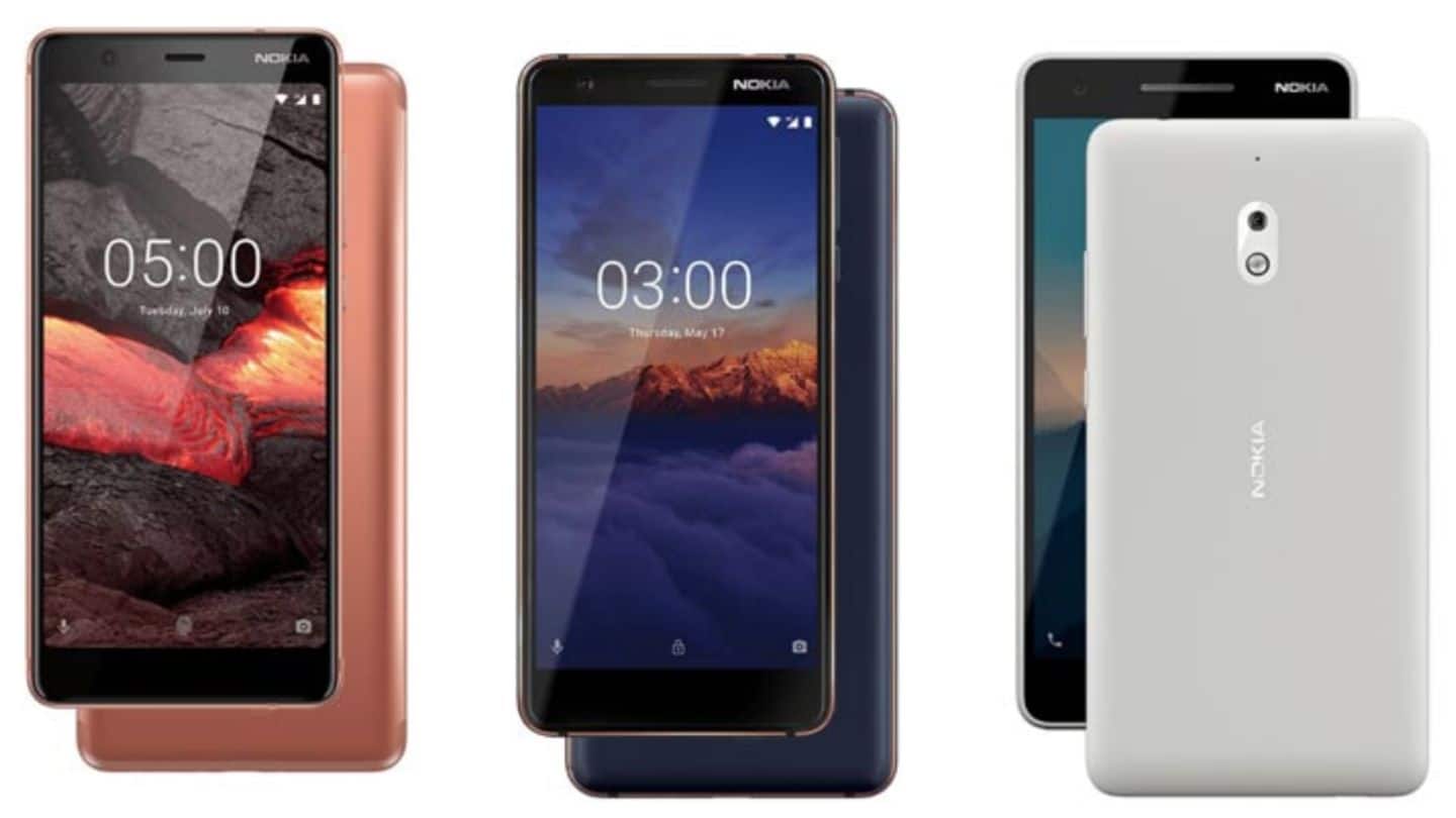 Nokia 2.1, Nokia 5.1, Nokia 3.1 launched: Price, specifications