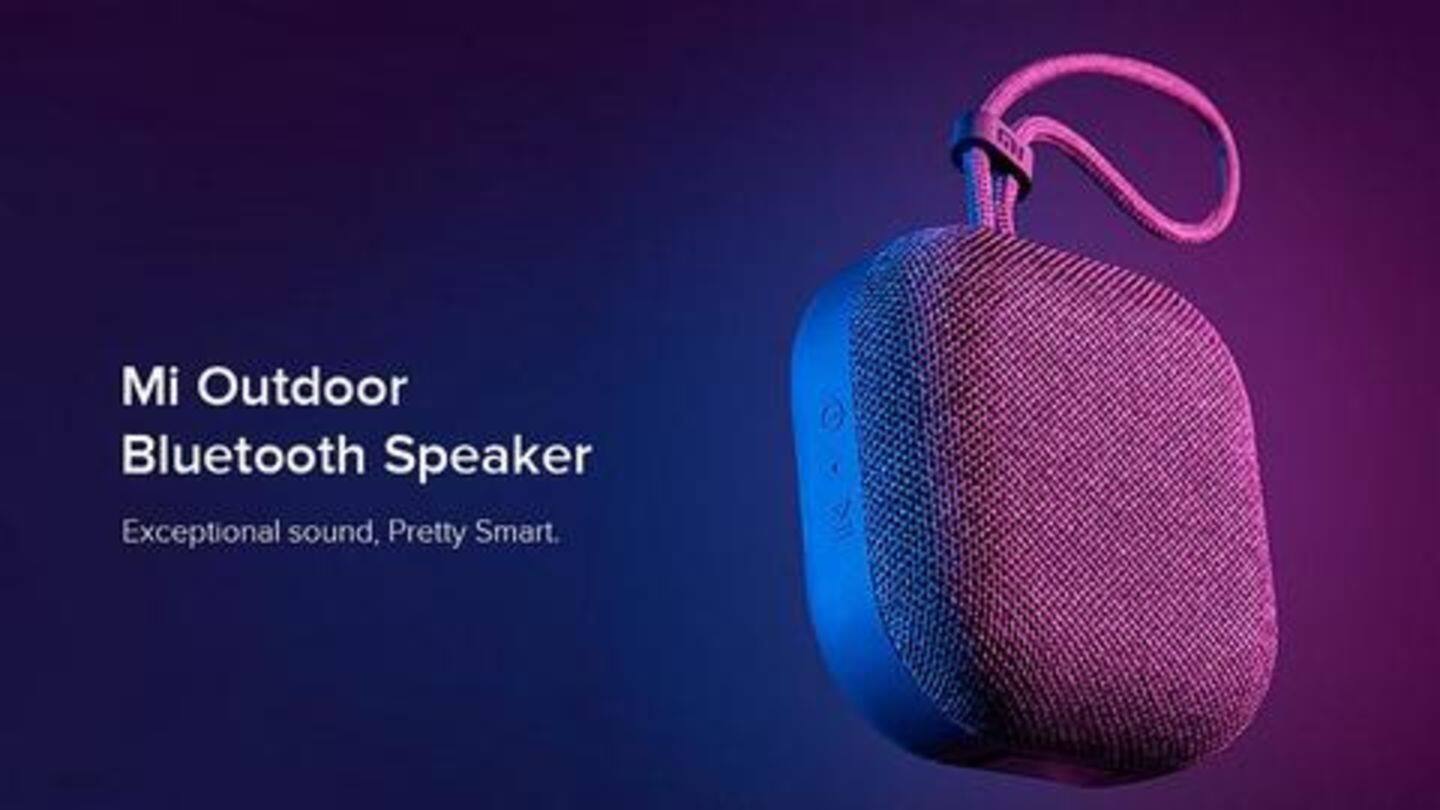Xiaomi Mi Outdoor Bluetooth Speaker launched at Rs. 1,400