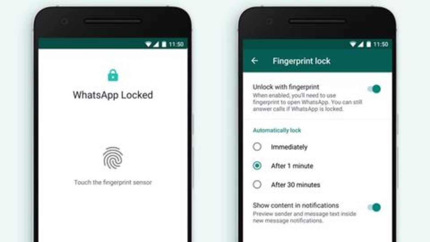 WhatsApp for Android gets fingerprint lock feature