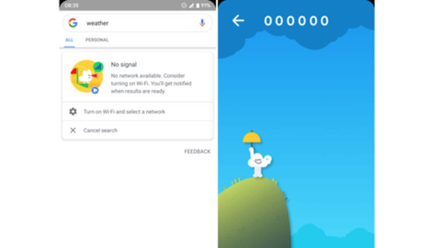 Have you tried this hidden "cloud" game in Google App? NewsBytes