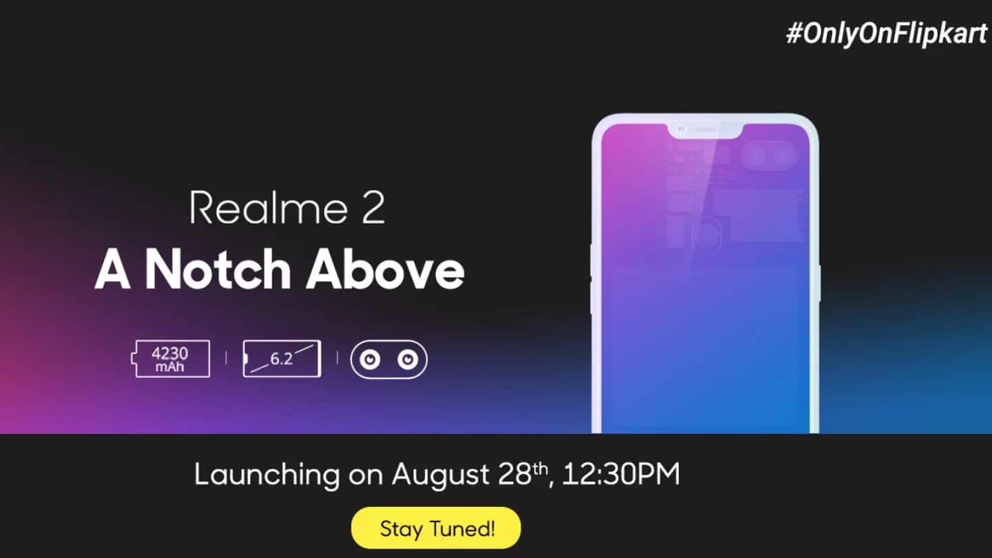 Realme 2 to launch on August 28: All details here