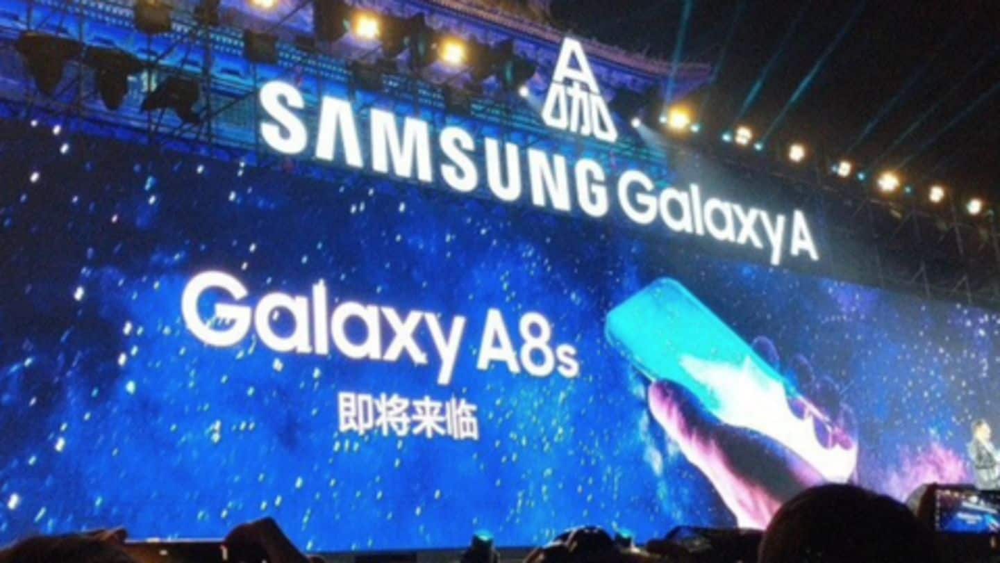 Samsung Galaxy A8s teased with an all-new camera cut-out screen