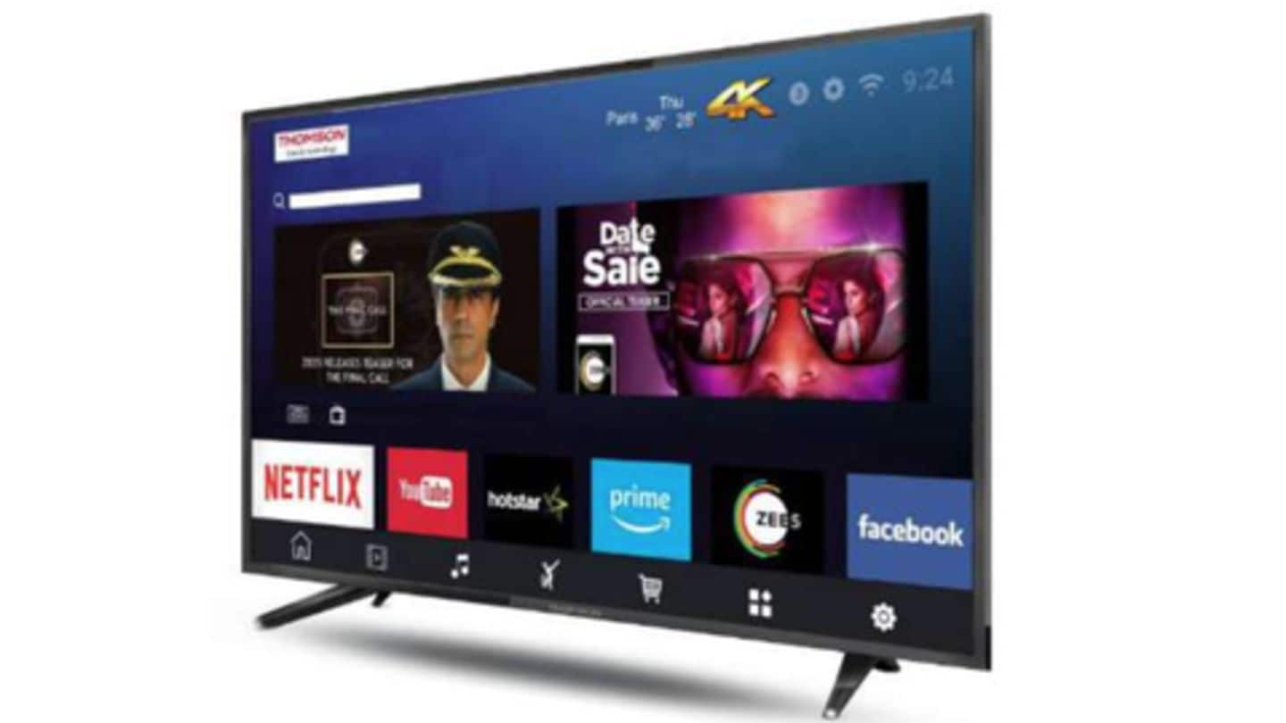 Thomson UD9 (43-inch) 4K LED TV: Priced at Rs. 24,999 Thomson UD9 (43-inch) 4K LED TV: Priced at Rs. 24,999