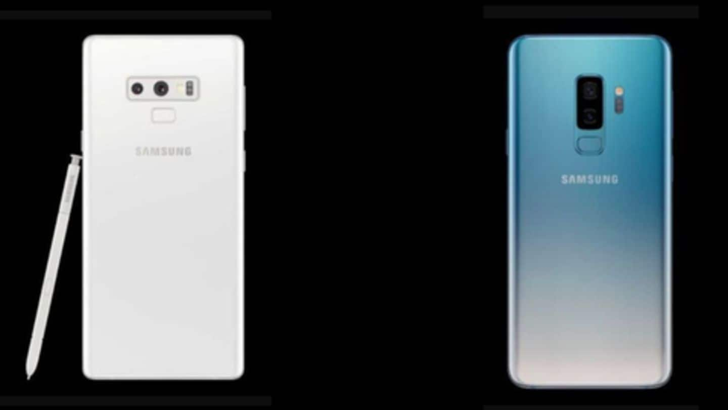 Samsung Galaxy S9+, Note 9 launched in new color variants