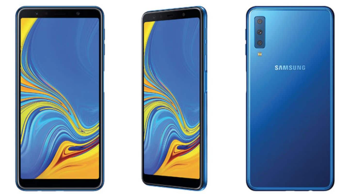 Samsung Galaxy A7 with triple rear-camera launched for Rs. 23,990
