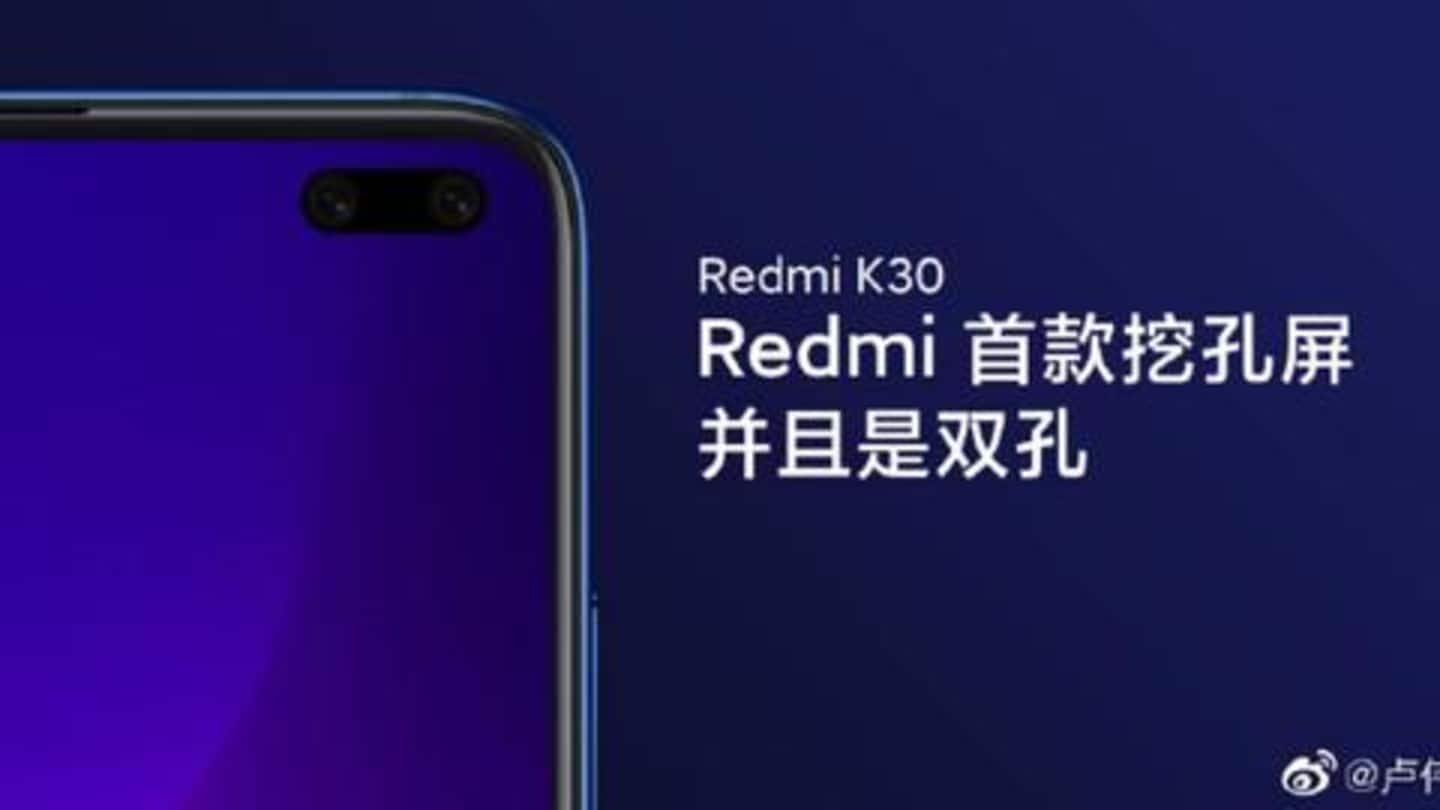 Redmi K30 live images reveal punch-hole design, 120Hz display confirmed