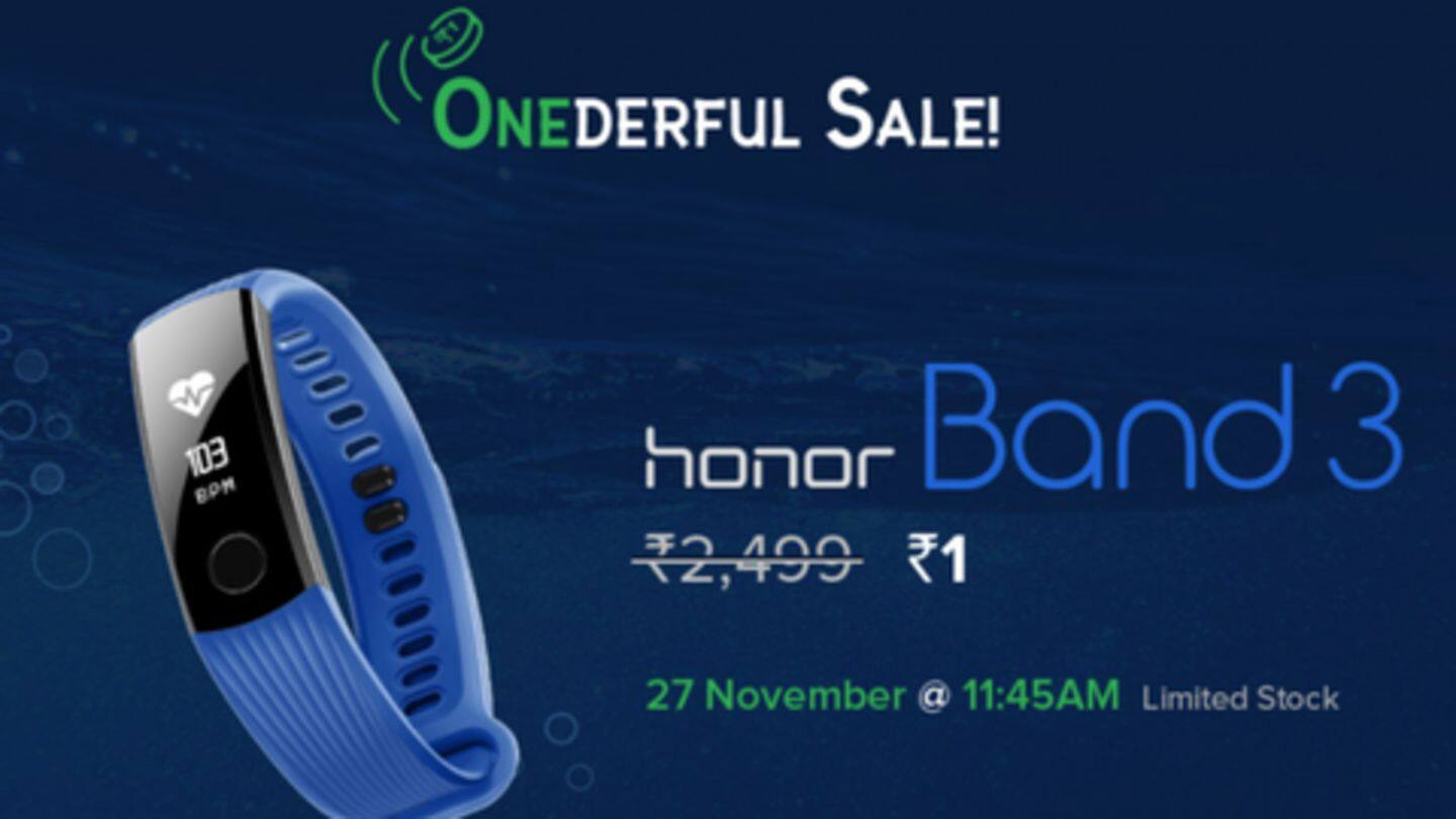 Honor Band 3 for Re. 1: Here's how to buy
