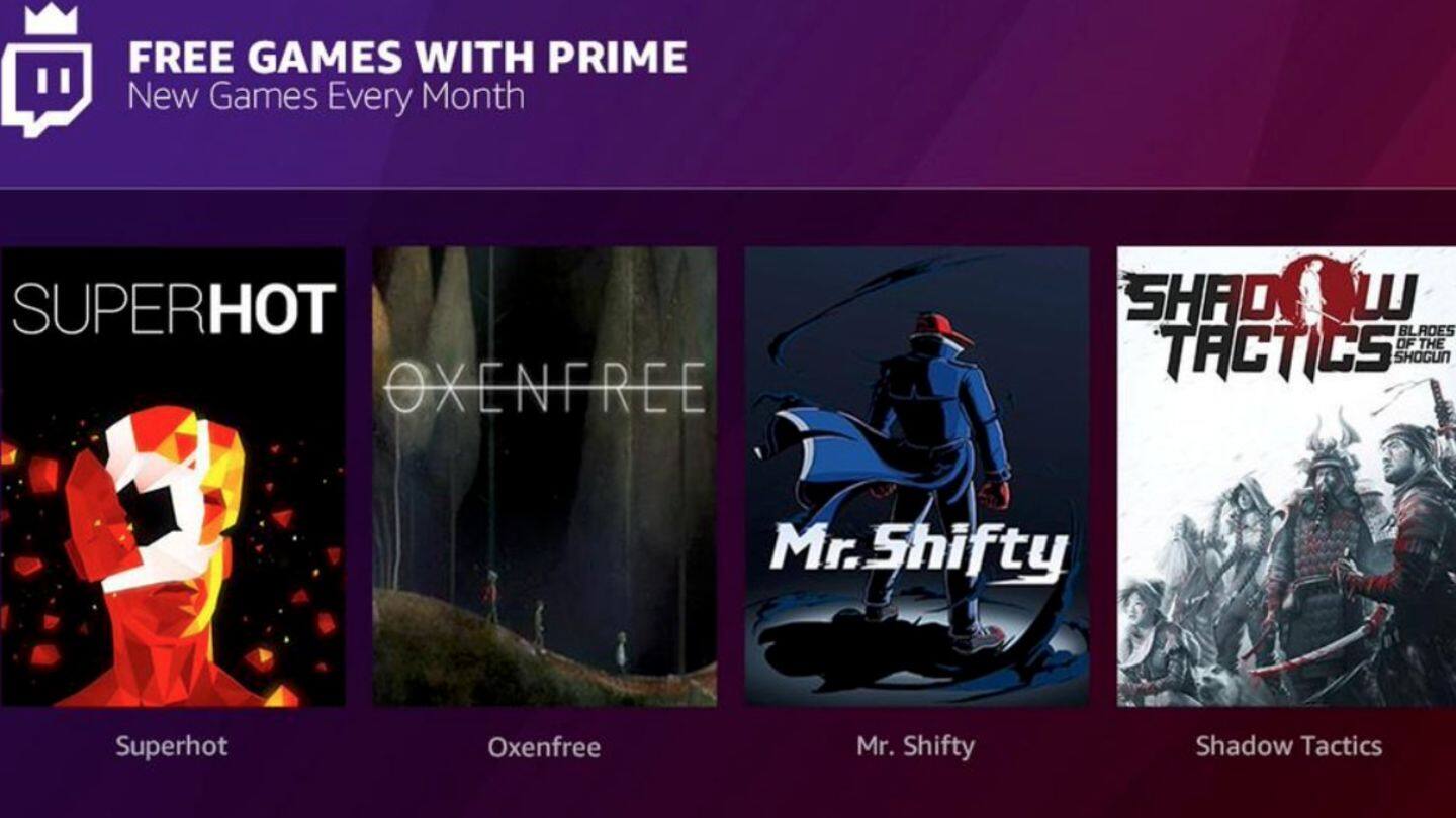 Amazon Prime subscribers are now being offered free games