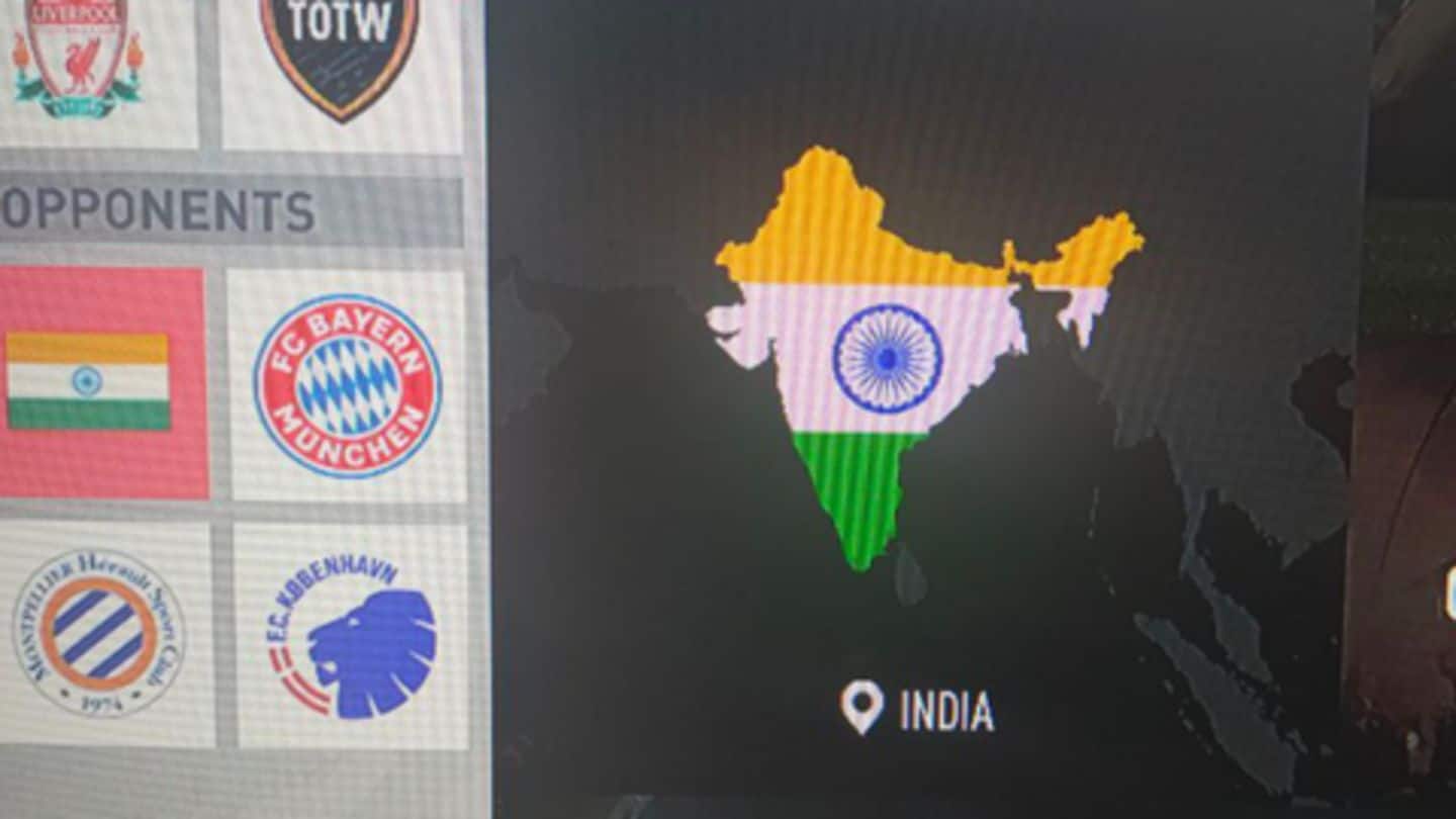 Again, J&K missing from Indian map in FIFA 20
