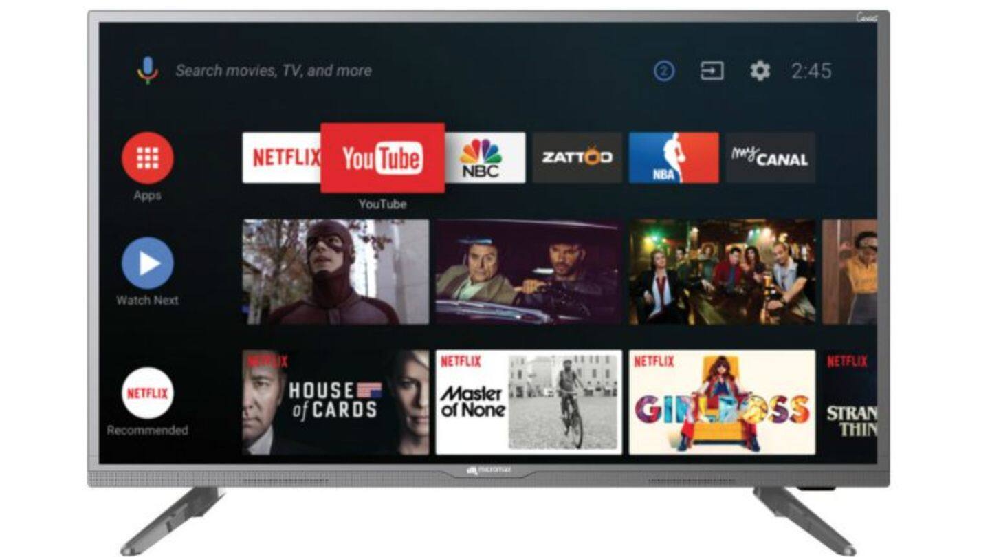 Micromax launches Android-based Smart TVs in India
