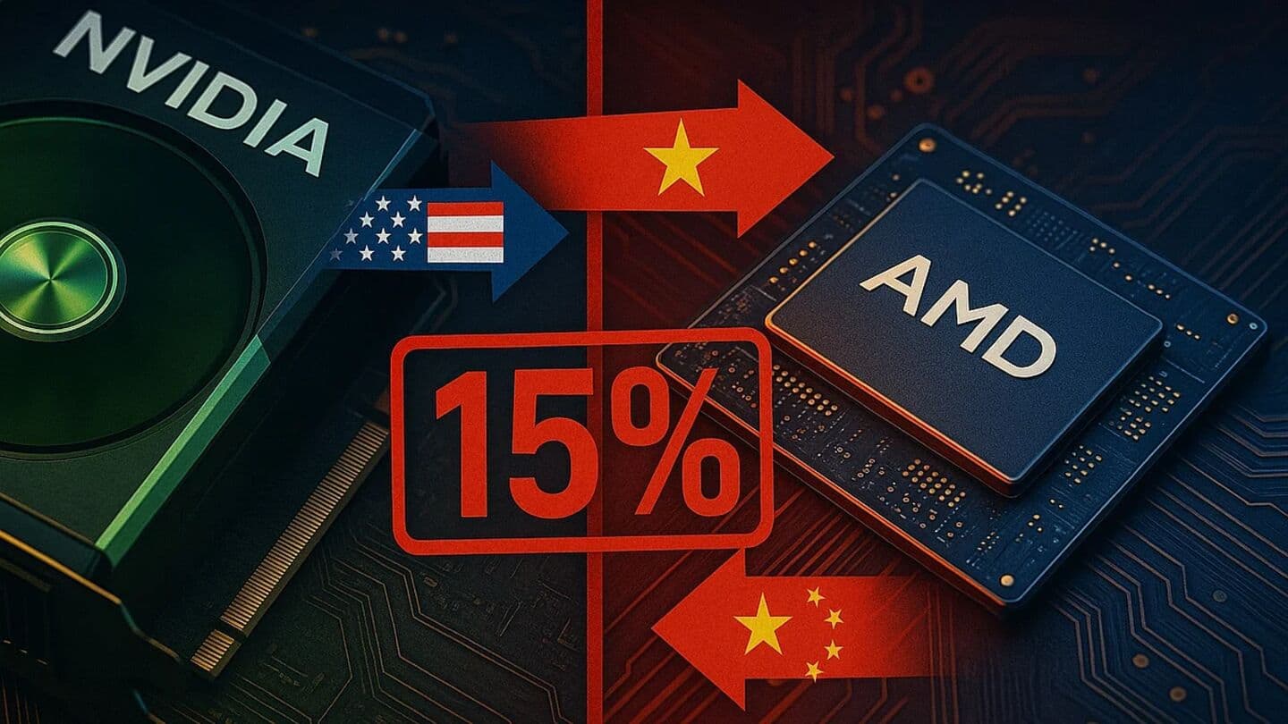 NVIDIA, AMD to pay 15% of China revenue to US NVIDIA, AMD to pay 15% of China revenue to US