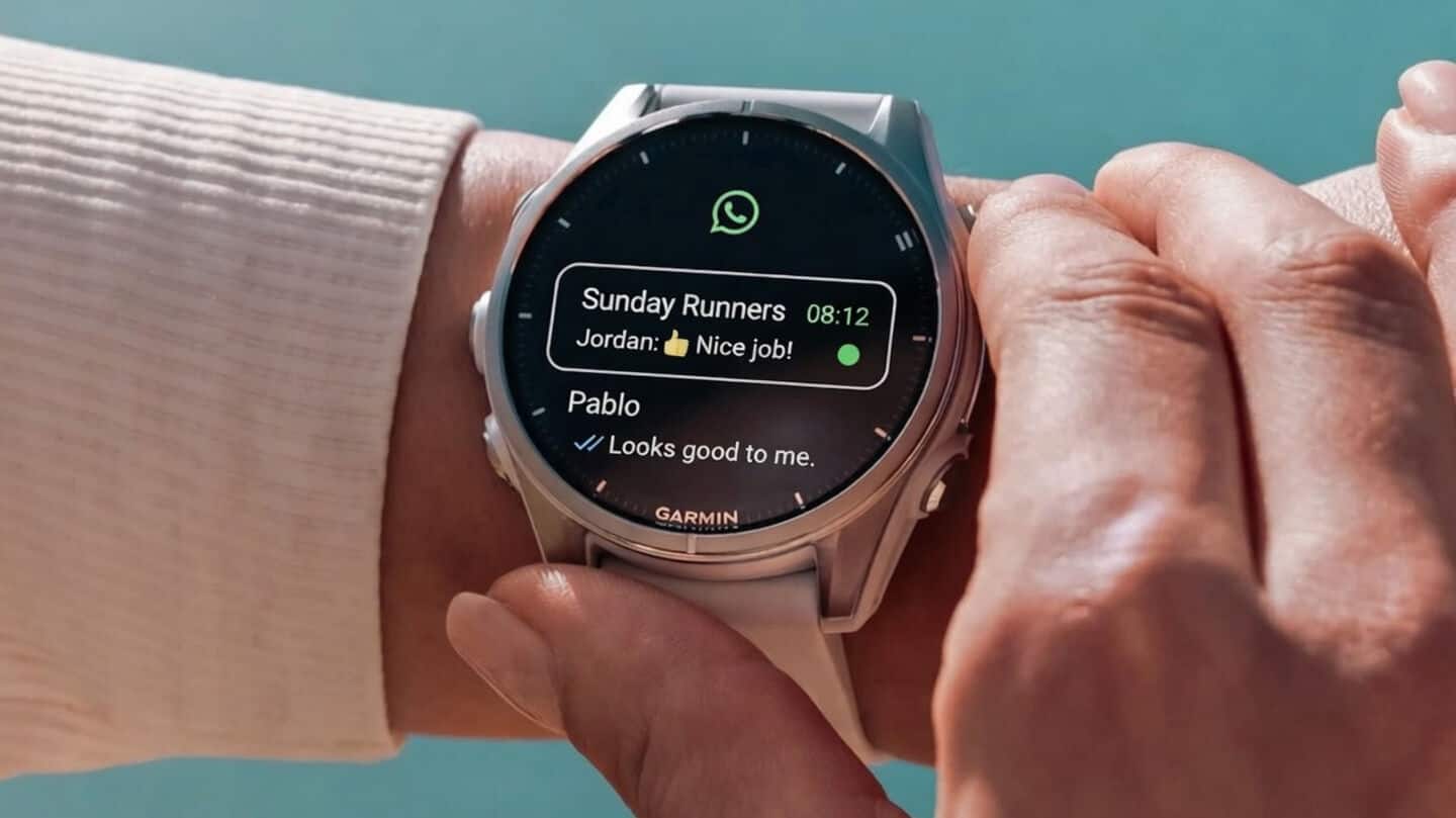 WhatsApp now available on Garmin smartwatches