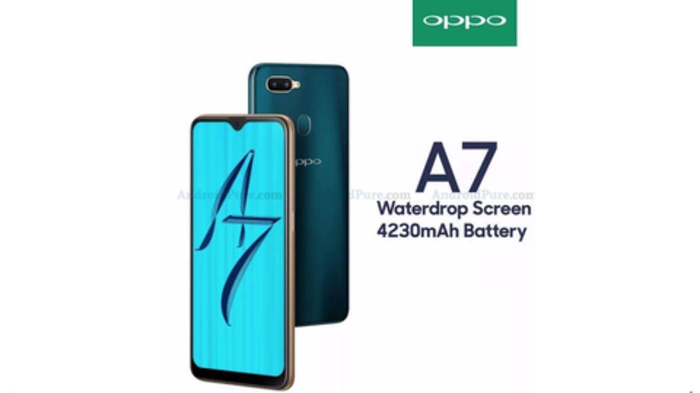 #LeakPeek: OPPO A7 to launch on November 13