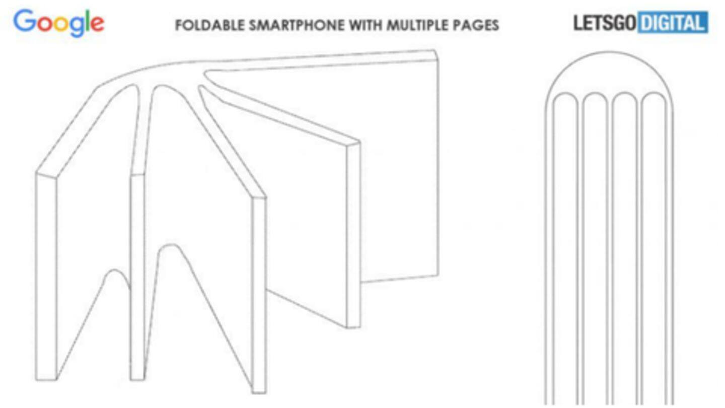 Foldable display device with multiple pages: Google's latest patent