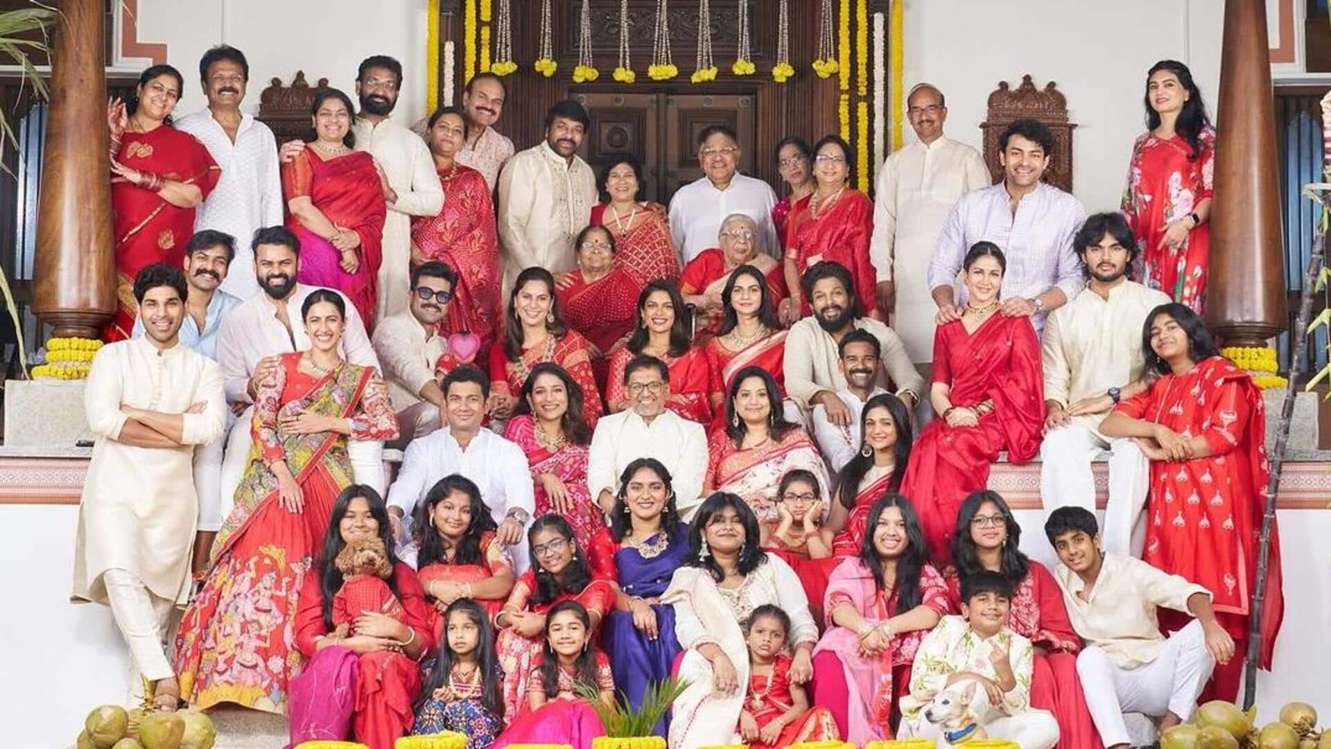 Ram Charan-Allu Arjun celebrate Sankranti with family; see new photograph 