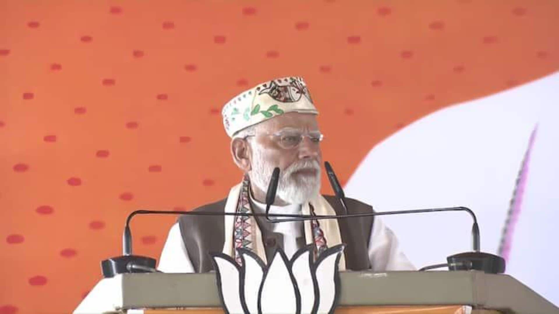 'They're teaching kids to become gangsters': Modi's jibe at Mahagathbandhan 