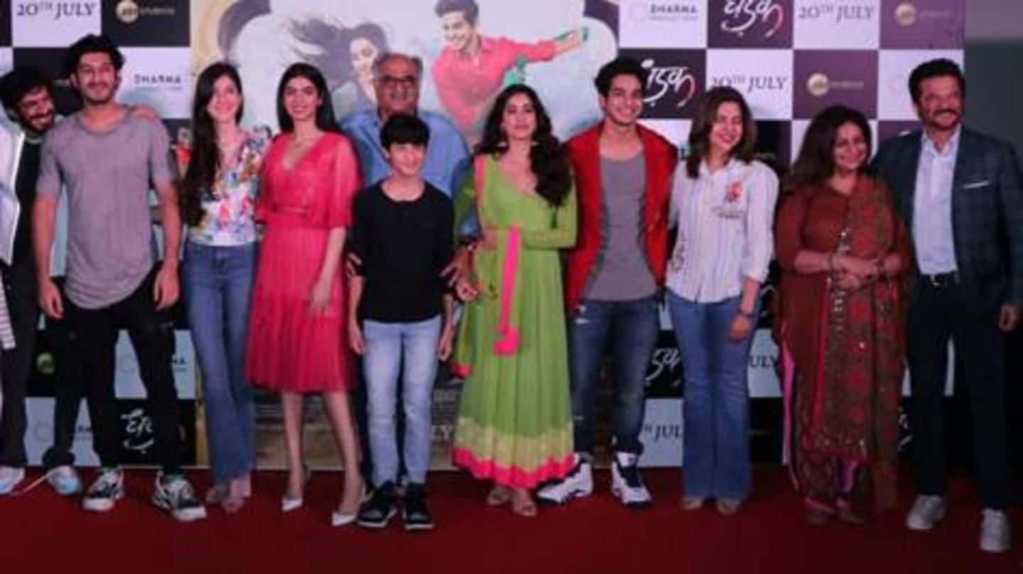 Sridevi's sister's family show up at 'Dhadak' trailer launch