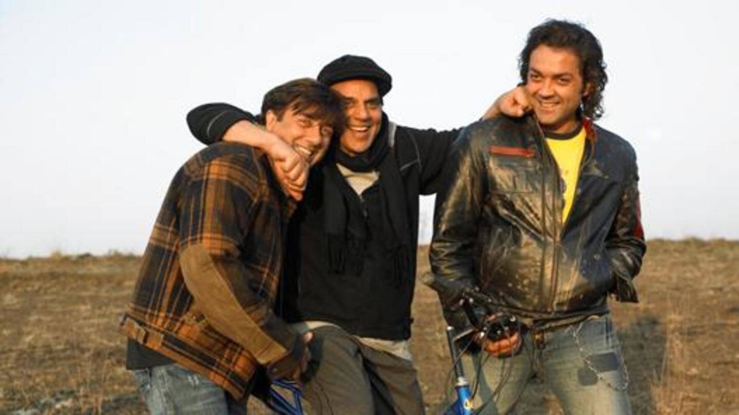 Dharmendra, Sunny Deol and Bobby Deol Dharmendra, Sunny Deol and Bobby Deol