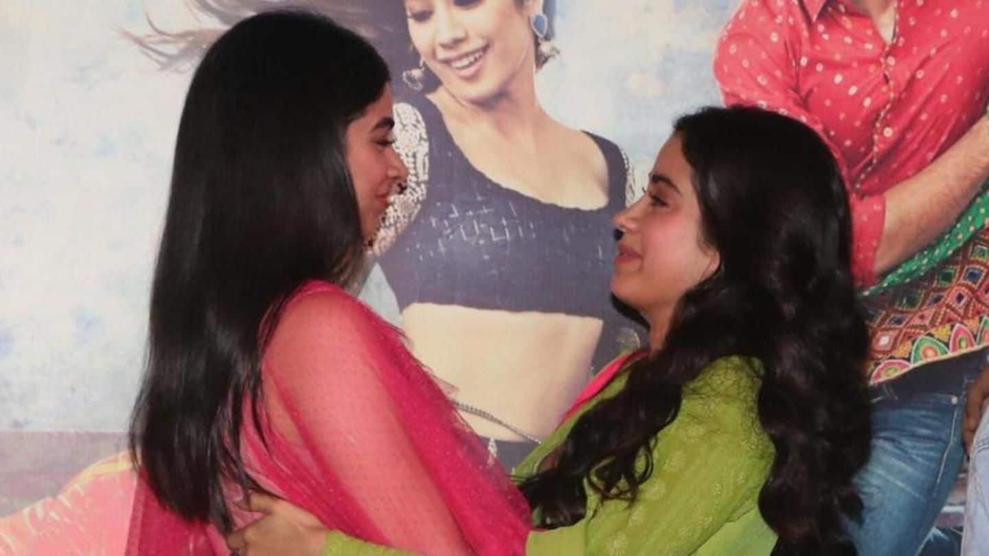 Sridevi's daughters Janhvi, Khushi get teary-eyed at 'Dhadak' trailer launch