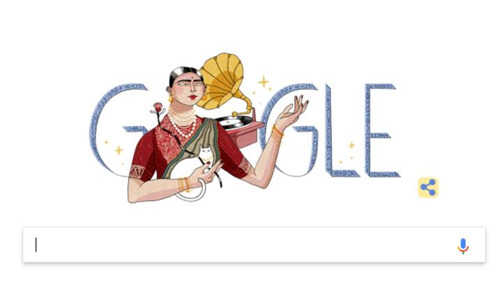 Google honors India's first recording-artist Gauhar Jaan with a doodle