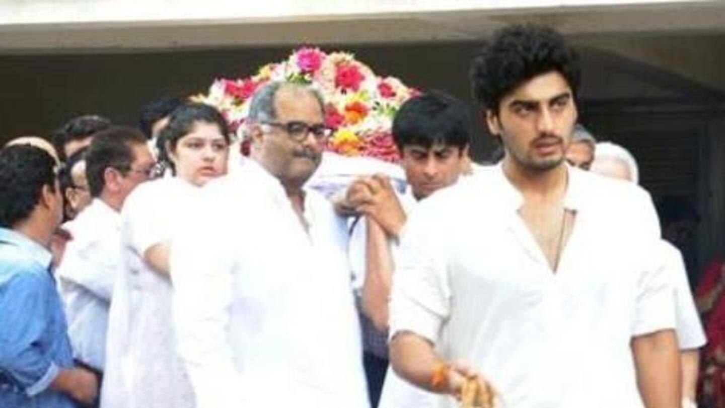 Arjun's mother passed away in 2012 Arjun's mother passed away in 2012