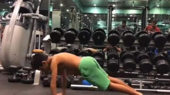Check out the unbelievable fitness video of Kajol's son Yug